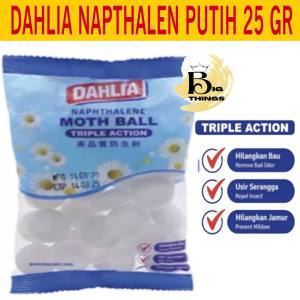 Dahlia Kamper Napthalene  Ball 25 Gr  Kapur Barus Sachet Sacet Wangi Mampu Mengusir Serangga dan Jamur pada lemari Baju  pengharum pakaian