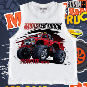 Monster Truck Sando Muscle tee for kids
