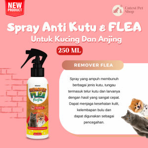 Remover Pembasmi Flea Kutu Kucing dan Anjing | Spray Penghilang Telur Kutu Ampuh | REMOV