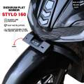 Cover Dudukan Plat Nomor Honda Stylo 160 Cover Variasi Plat Nomor Motor Exie Art. 