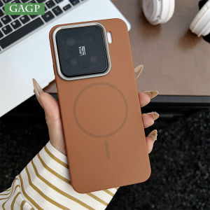 For Xiaomi 15 Pro for Magsafe Magnetic Original Leather Case For Xiaomi 15 14 Pro Mi 13 14 15 K70 Pro Wireless Charge Cover