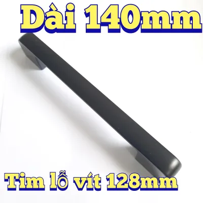 Tay nắm sử dụng cho cửa tủ cao cấp nhôm đúc sơn đen [ Có 3 kích thước tùy chọn chiều dài ]