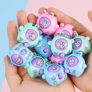 20/30/50Pcs Rock Paper Scissors Keychain Wholesale / Finger-guessing Toy Eggs / Kids Birthday Party Prize Gifts / Creative Bagpack Pendant