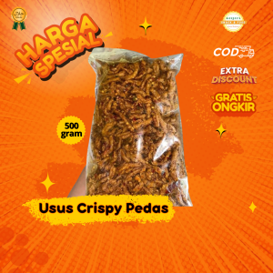 Usus ayam goreng crispy pedas daun jeruk 1kg