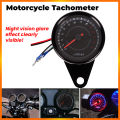 E&M Universal Motorcycle Tachometer LED Screen DC 12V Meter Gauge 1000 RPM 13K Speedometer for Honda Yamaha Suzuki. 