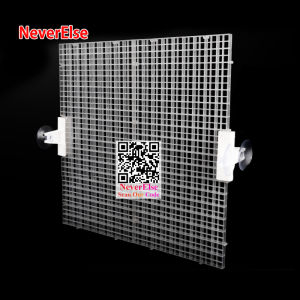 Fishtank Divider 30*15cm aquarium divider plastic Aquarium top filter cover grille grid tank isolation Board protective Cover top lid aquarium accessories net Mesh grill pet Multi fuction fishtank divider liter gallon aquarium divider clip