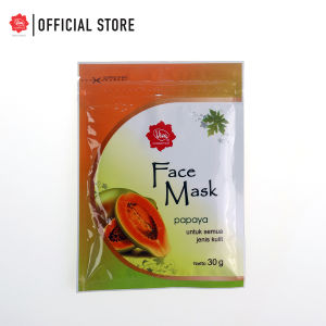 Viva Face Mask Papaya with Vit A C Enzim Papain & Salt Mineral - 30gr
