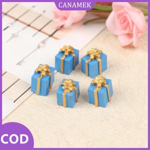 CANAMEK✨ 5 chiếc hộp quà giáng sinh Nhà búp bê thu nhỏ tỷ lệ 1/12 phụ kiện trang trí