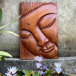 Tranh Gỗ Tranh Phật Treo Tường Gỗ Diện Phật Phù Điêu Diện Phật Bằng Gỗ Tự Nhiên Cao Cấp Gỗ Tấm Nguyên Khối