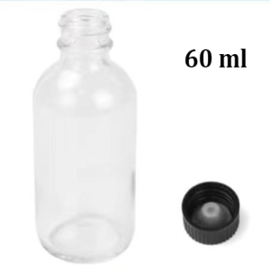 Set of 12 Durable Glass Drinkware Bottles 60ml with 3 Funnel - Essential Storage Jars for Juice Whisky Herbs