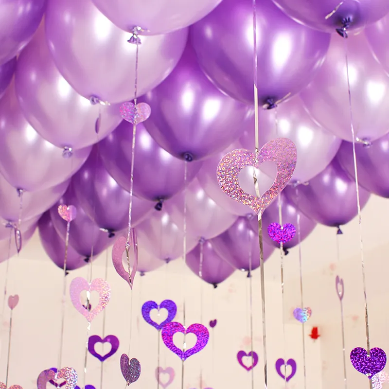 100pcs Heart Shaped Latex Thickening Wedding Birthday Party Balloon 10 inch