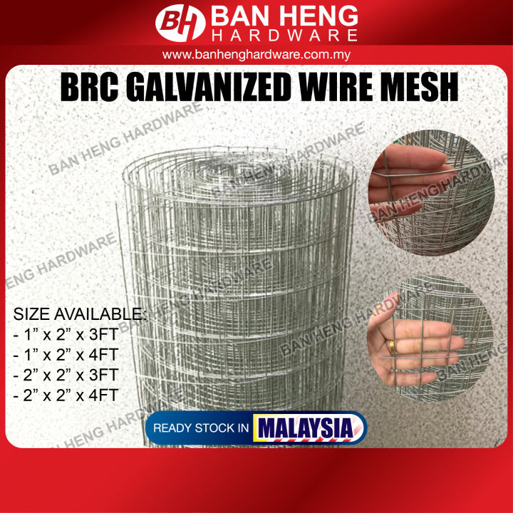 [SELL BY FT] 3'/4' FT Height Galvanized BRC Welded Iron Wire Mesh ...
