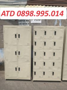 Tủ hồ sơ locker sắt đựng đồ nhân viên có khóa an toàn tủ locker khách để đồ cá nhân giá rẻ y hình giá xưởng HCM BD
