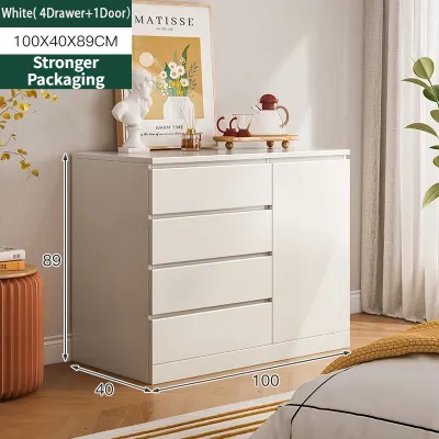KEKEE Drawer Cabinet With Storage 5 Layer Almari Baju Chest Drawer White Putih Storage Wardrobe Home Almari Pakaian柜子
