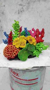 Batu Karang Rangkai Hiasan Aquarium/ Ornament Batu Karang Laut Asli