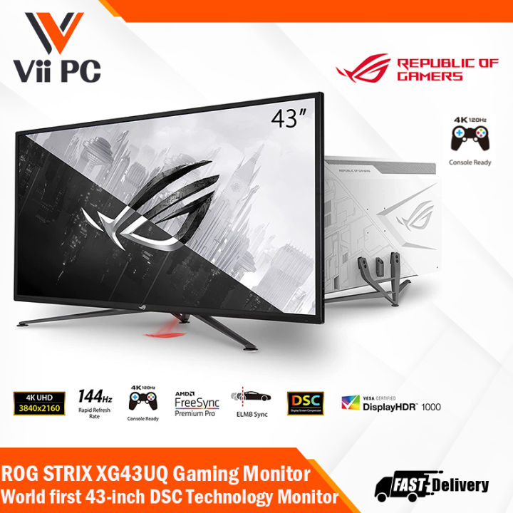 Rog Strix Xg43uq Asus Rog 4k Monitor Rog Strix 4k 120hz G Sync