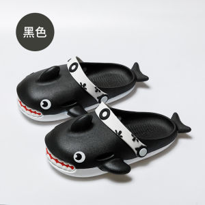 Cartoon Shark Slippers For Women Summer Outdoor Wear Ins Trend Indoor Home Bathroom Non-Slip ChildrenS Sandals For Men
