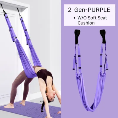 New Adjustable Aerial Yoga Swing Anti-Gravity Hammock Stretch Fitness Rope Door Mount Workout Inversion Hanging Exercise