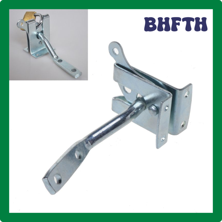 BHFTH Electroplated Steel Auto Door Bolt Lock Hasp Latch for Garden ...