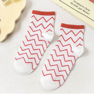 Zaman Now - Kaos Kaki Red Cherry Socks Import / Kaos Kaki Pendek Fashion Ala Korea / Kaos Kaki Wanita Motif Cherry Merah