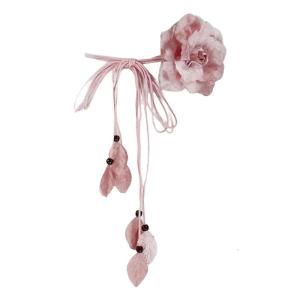 Ladies Bohemian Style Waist Belt Delicate Flower Decors Braided Belt Summer Dress Women Summer Seaside Waist Belt