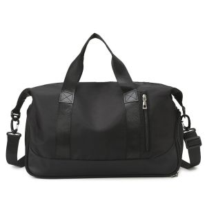 GOXBERK Nylon Yoga Training Bag Large Capacity Multifunctional Sports Fitness Bag Solid Color Portable Travel Tote Bag Outdoor