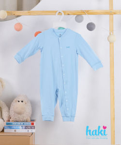 Bộ body dài tay vải tre cao cấp cho bé sơ sinh tới 1 tuổi + Set áo liền quần vải bamboo xuất khẩu Canada siêu mềm mịn HAKI (2.5-10kg) bodysuits cho bé sleepsuit cho bé trai bé gái bộ liền bé trai bé gái BB012