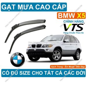 Gạt Mưa Kính Lái BMW X5 Cặp Gạt Mưa Kính Lái Cho Các Dòng Xe BMW X5 Có Đủ Size Cho Các Đời Xe BMW X5 Gạt Sạch Êm Bền