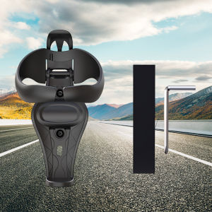 Premium Foldable Water Cup Bracket for Bikes and Motorcycles Durable Cycling Accessory in Black