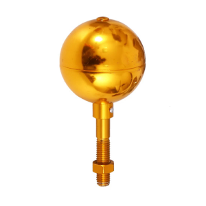 Flag Poles Toppers Sphere Ornament Gold Aluminum Flagpole Sphere Toppers Ornament Weather proof Designs For Outdoor