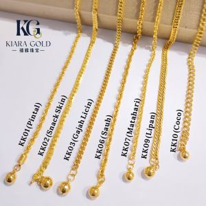 Emas 916 Rantai Kaki / Gelang Kaki | Gold 916 Anklets KK01+ PINTAL SNACK SKIN GAJAH SAUH MATAHARI LIPAN GILA-GILA BIJI SAWI