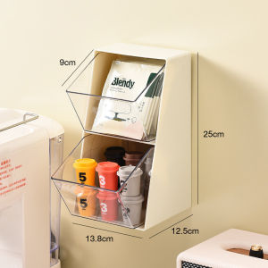 Capsule Storage Box Tea Bag Organizer Large Capacity Penganjur Uncang Teh Home Use Transparent And Visible