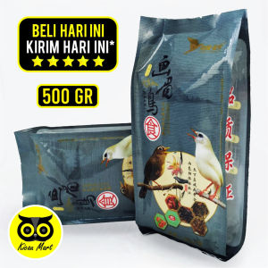 Kicau Mart Pakan Xiang Yi Que Yue Pakan Makanan Burung Hwamei Wambi Hwa Mei Voer Pur Hwamei Anis Punglor Kacer Wambi Import China Kemasan Abu Abu VHABU