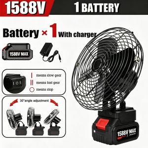 makita Cordless Electric Fan 8 inch❄️Capacity Battery strong wind❄️Portable Fan Adjustable Portable camping tool fan High Power Outdoor Desktop Cooling Fans