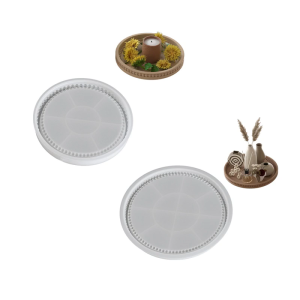 Flexible Silicone Round Plate Tray Accessory for Weddings Parties Supplies and Festive Celebrations Easy To Clean