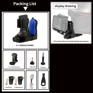 20250324 TUYU Newly Motorcycle Helmet Chin Mount for SJCAM GoPro Hero13 12 11 10 9 insta360 X5 X4 X3 X2 DJI Action Sports Camera Holder