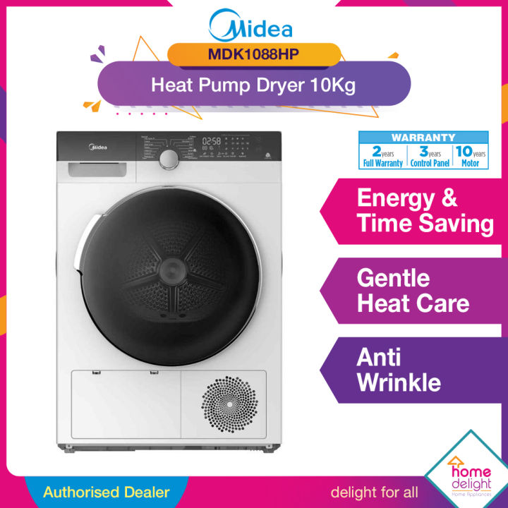 Midea Heat Pump Dryer 10KG MDK-1088HP / Midea Condenser Dryer 8KG ...