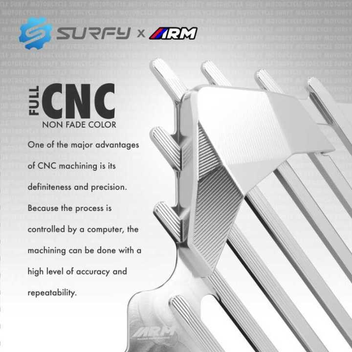 ARM%20Radiator%20Cover%206061-T6%20Aluminum%20CNC%20Heavy-Gauge%20Airflow%20Design%20For%20Nmax%20Aerox%20%20V1.V2.V3%20Aerox%20With%20Bolt%E3%80%9024%20hours%20Delivery%E3%80%91COD%20-%20Image%203