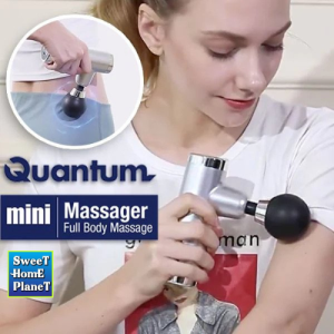 Handheld Rechargeable Mini Massage Gun Traveler Massager Deep Tissue Massager For Sore Muscle Stiffness Pain Relief Body Shaping With 6 Speed High-Intensity Vibration Modes