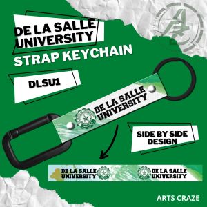 De La Salle University (DLSU) Car/Motor High Quality Carabiner Strap Ring Keychain/Keyholder
