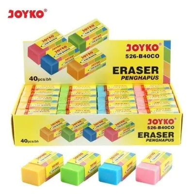 Penghapus / Eraser Joyko B 40CO Kecil Warna (40pcs/pak)