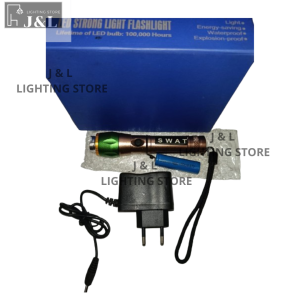 Senter lengkap Rechargeable Zoom and Focusing LED