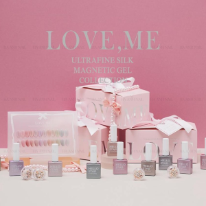 "Gentle Pink - LOVE ME Magneticl gel 12 colors ": Bộ Sưu Tập Sơn Gel Mắt Mèo ánh trăng cao cấp Hàn Quốc "LOVE ME Ultrafine Silk Magnetic Gel" từ Gentle Pink