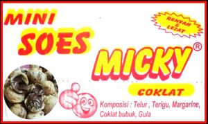Kue soes micky coklat lumer kemasan dus 2 kg