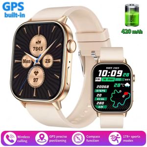 2025 New  Built-in GPS Smart Watch  2.01" Ultra AMOLED Screen BluetoothCall Health Monitoring Compass Outdoor Fitness SmartWatch for Men and Women For HUAWEI XIAOMI