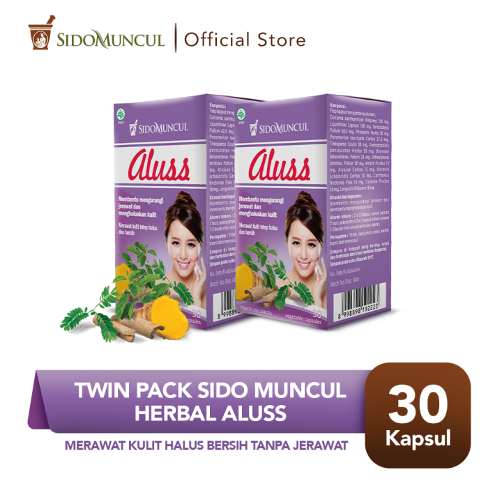 Twin Pack Sido Muncul Herbal Aluss 30k Membantu Mengurangi Jerawat