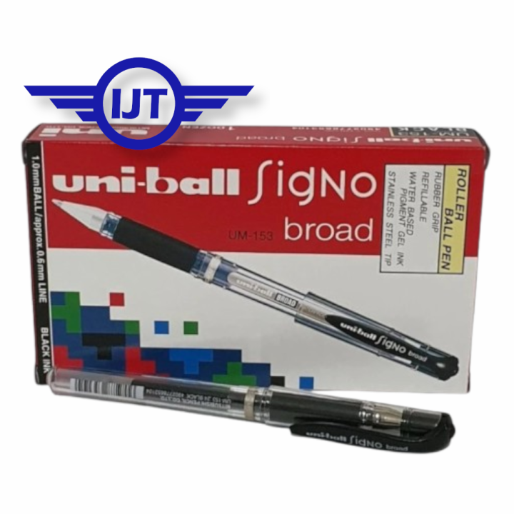 Uni-Ball Signo UM-153 Gel Ink Rollerball Pen, 1.0mm, Broad Point, Black - View #6