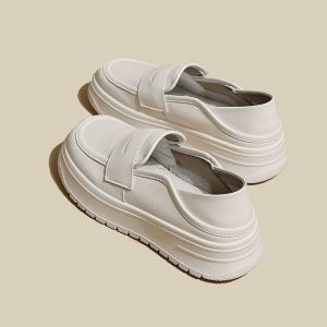 Size 35-40 Breathable Thick soled White Shoes Womens New Soft soled Nurse Shoes Flat Casual Shoes