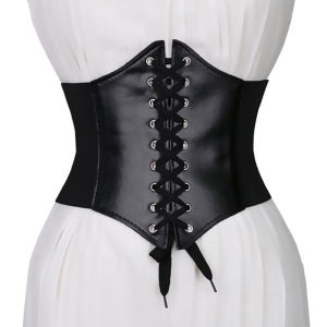 Wechery Women Corset Shapewear Belts Slimming Waist Body Shaper Elastic Waistband Croset Gothic Dress Girdle Tummy Control Fajas