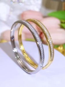 FCSequito Chất Lượng Cao Cô Dâu phụ kiện quần áo mạ bạc Đầy Đủ Pave Thiết Bling kiểu cắt Baguette Zircon AAA tiệc cưới Tinh Tế Bangle B369